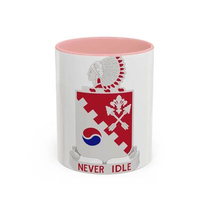 120 Engineer Battalion (U.S. Army) Accent Coffee Mug 11oz Pink - Go Mug Yourself