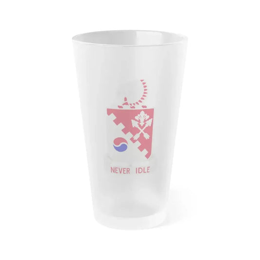 120 Engineer Battalion (U.S. Army) Frosted Pint Glass 16oz Default Title - Go Mug Yourself