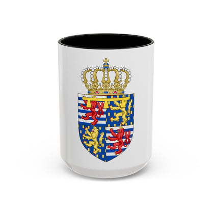 Lesser coat of arms of the Hereditary Grand Duke of Luxembourg (2000) - Accent Coffee Mug