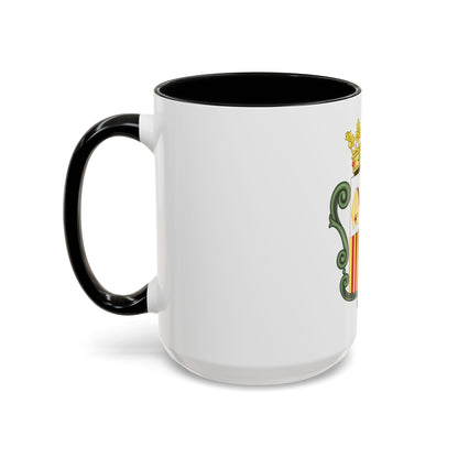 Coat of arms of Andorra (1800-1949) - Accent Coffee Mug