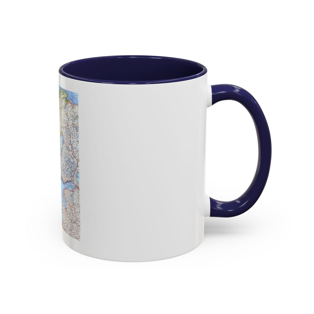 Scandinavia (1963) (Map) Accent Coffee Mug
