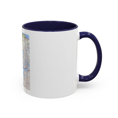 Scandinavia (1963) (Map) Accent Coffee Mug