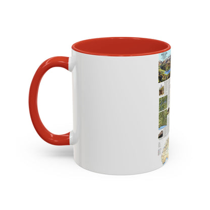 Alps, The - A Traveller's Map (1985) (Map) Accent Coffee Mug