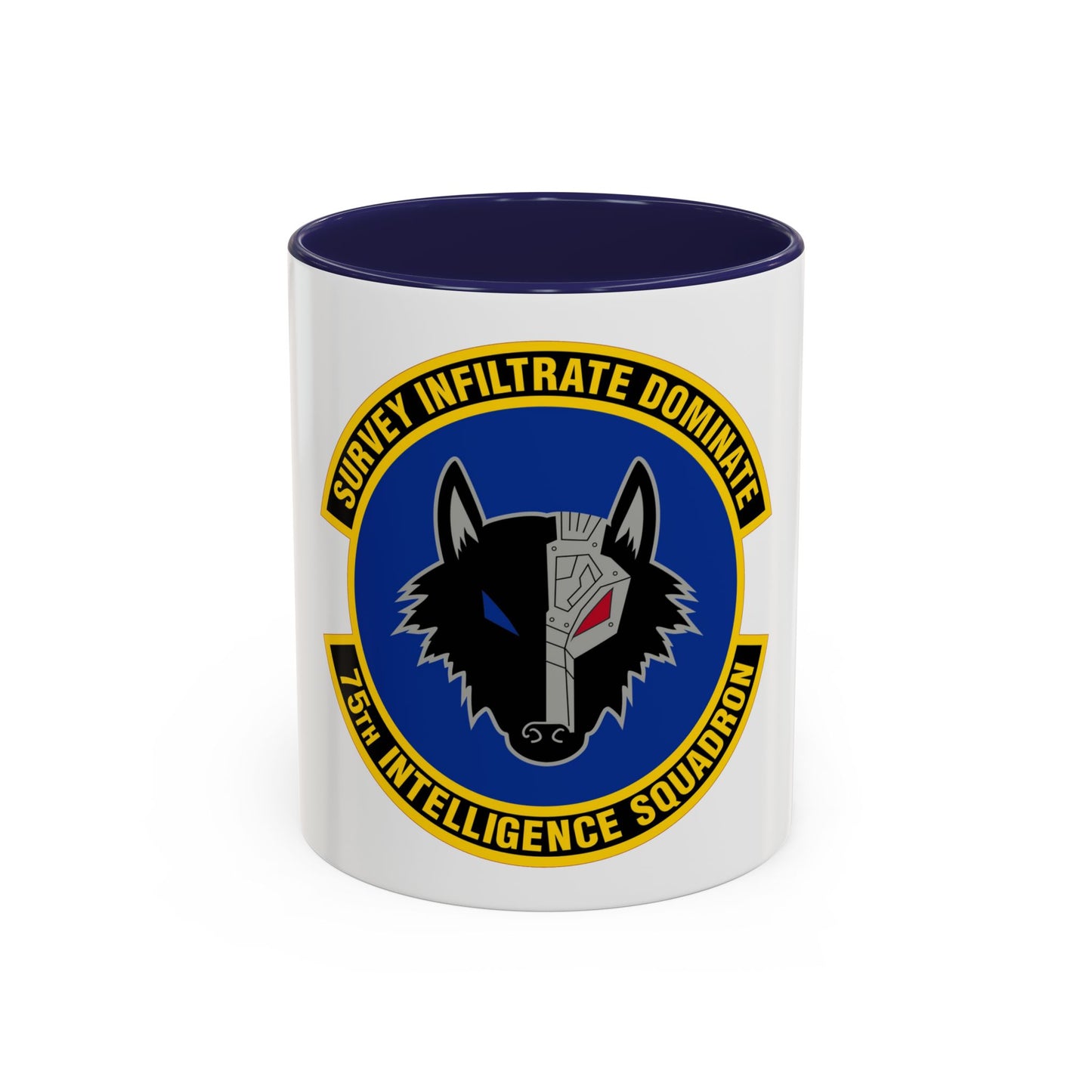 75 Intelligence Squadron ACC (U.S. Air Force) Accent Coffee Mug