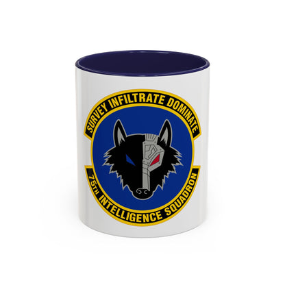 75 Intelligence Squadron ACC (U.S. Air Force) Accent Coffee Mug