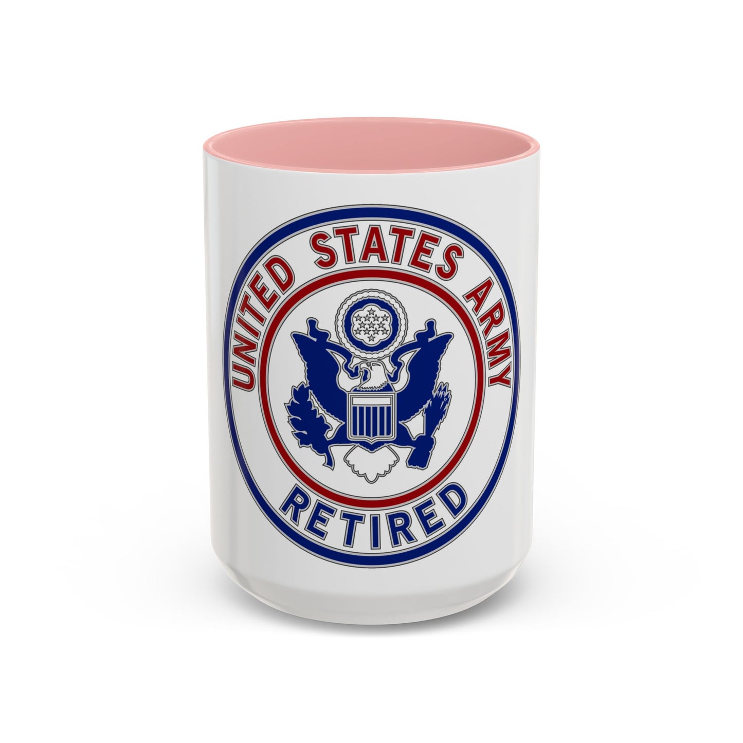 Retired Service Identification Badge 2 (U.S. Army) Accent Coffee Mug