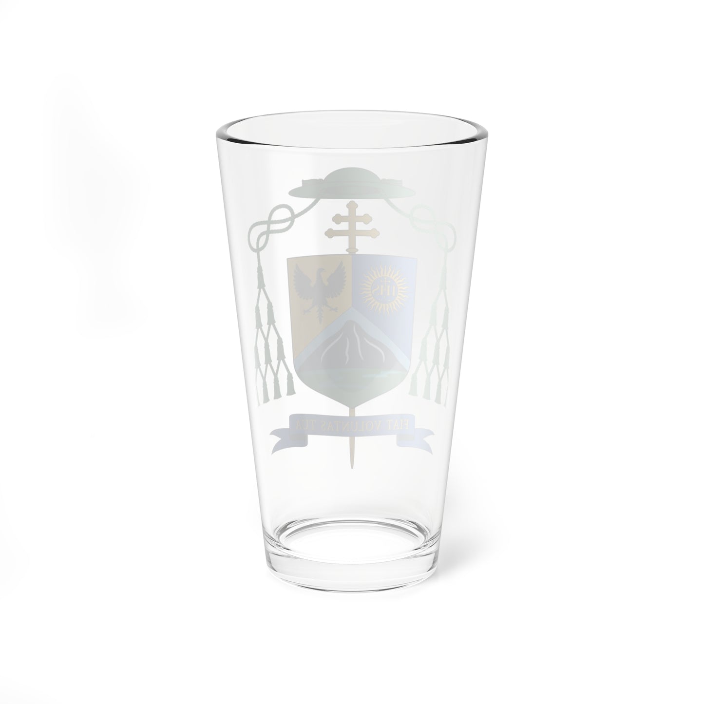 Escudo de Gonzalo de Villa y Vásquez (Spain) (Coat of Arms) Pint Glass 16oz