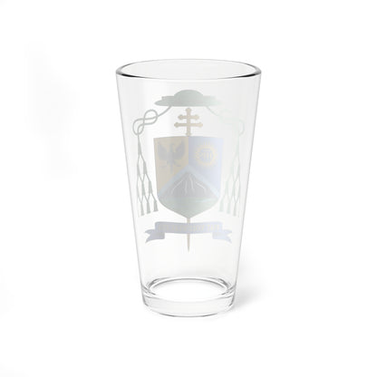Escudo de Gonzalo de Villa y Vásquez (Spain) (Coat of Arms) Pint Glass 16oz