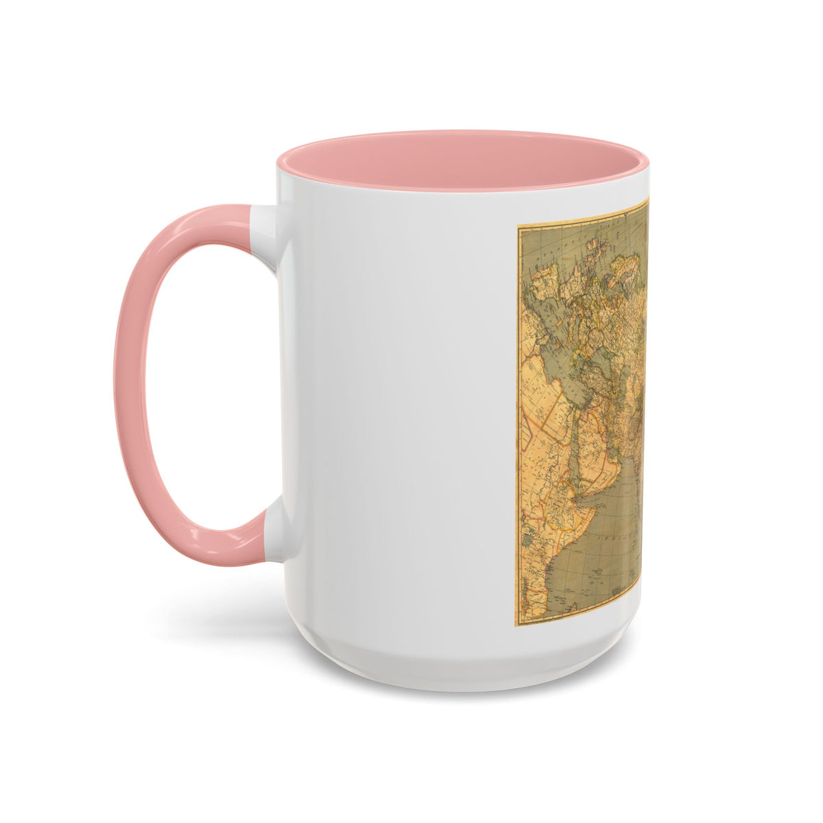 Asia and Adjacent Regions (1933) (Map) Accent Coffee Mug
