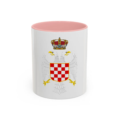 Greater coat of arms of the Banate of Croatia - Accent Coffee Mug