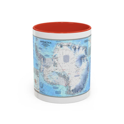 Antarctica (1987) (Map) Accent Coffee Mug