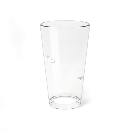 Flag-map of the Azores (Portugal) Pint Glass 16oz