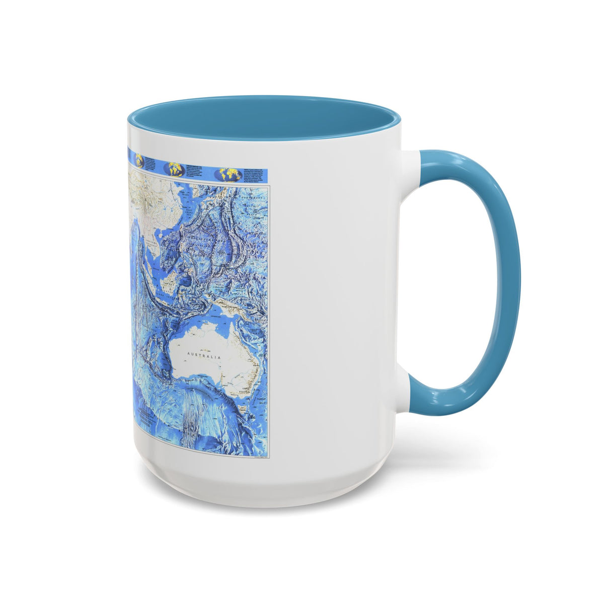 Indian Ocean (1992) (Map) Accent Coffee Mug