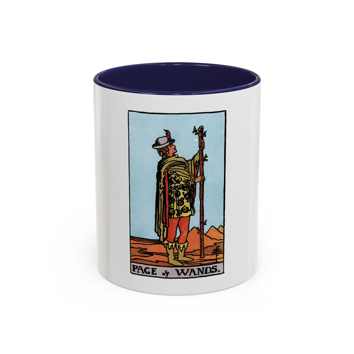 The Page of Wands (Tarot Card) Accent Coffee Mug