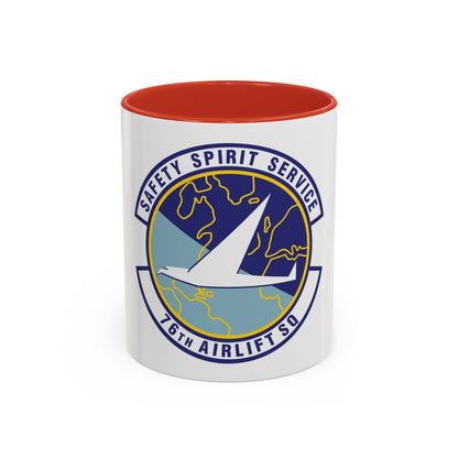 76th Airlift Squadron (U.S. Air Force) Accent Coffee Mug