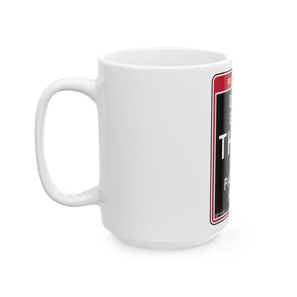 NYCDOT SP-145C (New York) (Road Sign) White Coffee Mug