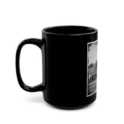 Beaufort, South Carolina. Group Of Negroes On J.J. Smith's Plantation (U.S. Civil War) Black Coffee Mug