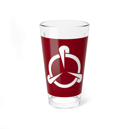 Flag of Asahi Toyama (Japan) Pint Glass 16oz