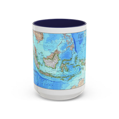 Indonesia 1 (1996) (Map) Accent Coffee Mug