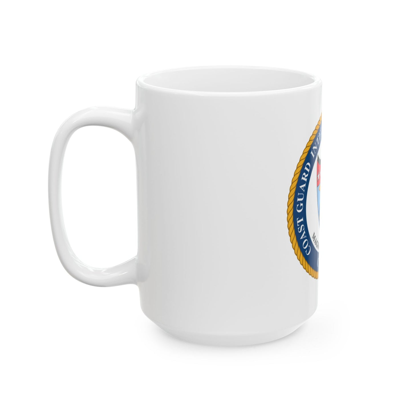 USCG Intelligence Coordination Ctr (U.S. Coast Guard) White Coffee Mug
