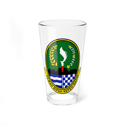 Coat of arms of West Java (Indonesia) (Coat of Arms) Pint Glass 16oz