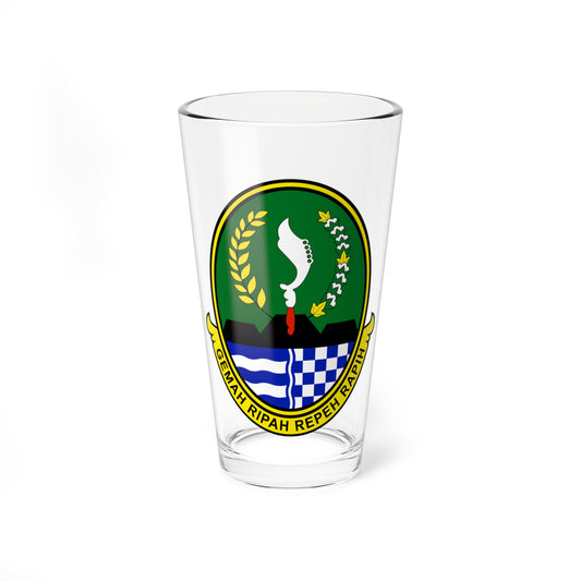 Coat of arms of West Java (Indonesia) (Coat of Arms) Pint Glass 16oz
