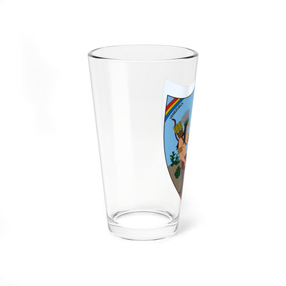Coat of arms of Venezuela 1811 (Venezuela) (Coat of Arms) Pint Glass 16oz