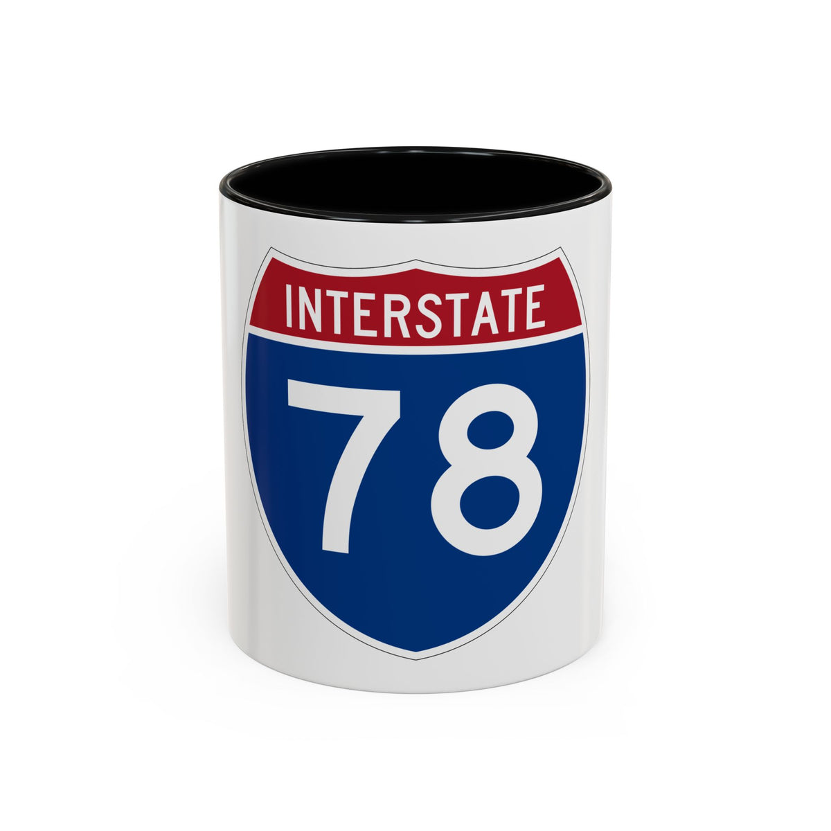 Interstate 78 (U.S. Highways) Accent Coffee Mug