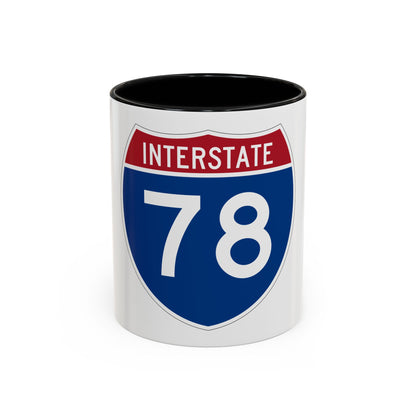 Interstate 78 (U.S. Highways) Accent Coffee Mug
