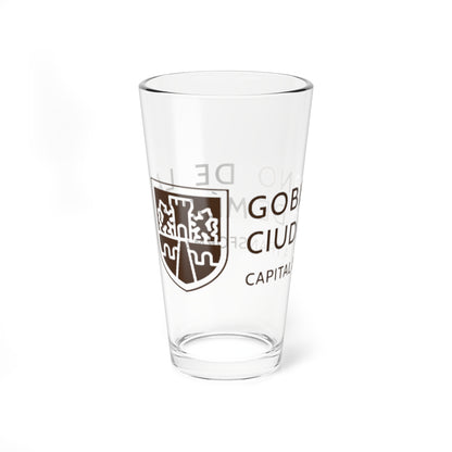 Gobierno de la Ciudad de México 2024-2030 2 (Costa Rica) (Coat of Arms) Pint Glass 16oz