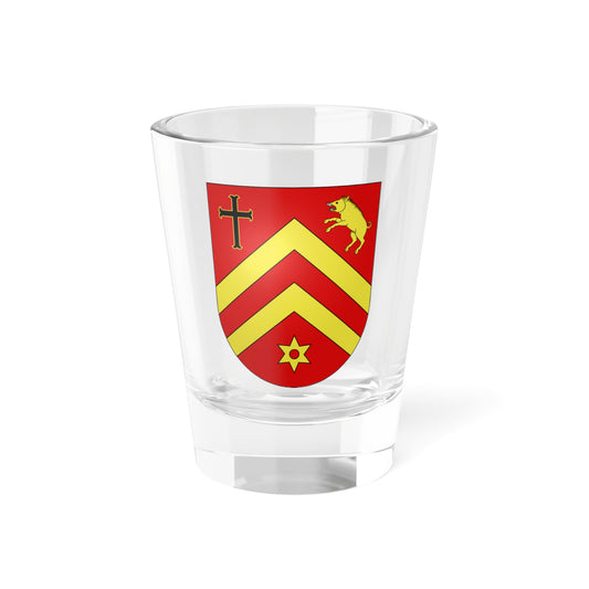 Fétigny-Ménières coat of arms (Switzerland) (Coat of Arms) Shot Glass 1.5oz
