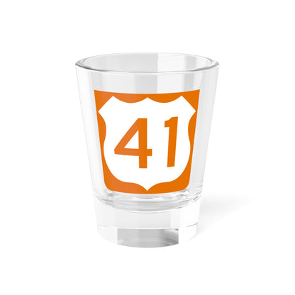 US 41 FL reversed (Florida) (Road Sign) Shot Glass 1.5oz