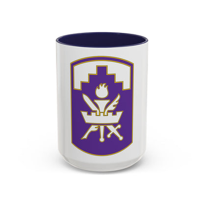353 Civil Affairs Command 3 (U.S. Army) Accent Coffee Mug