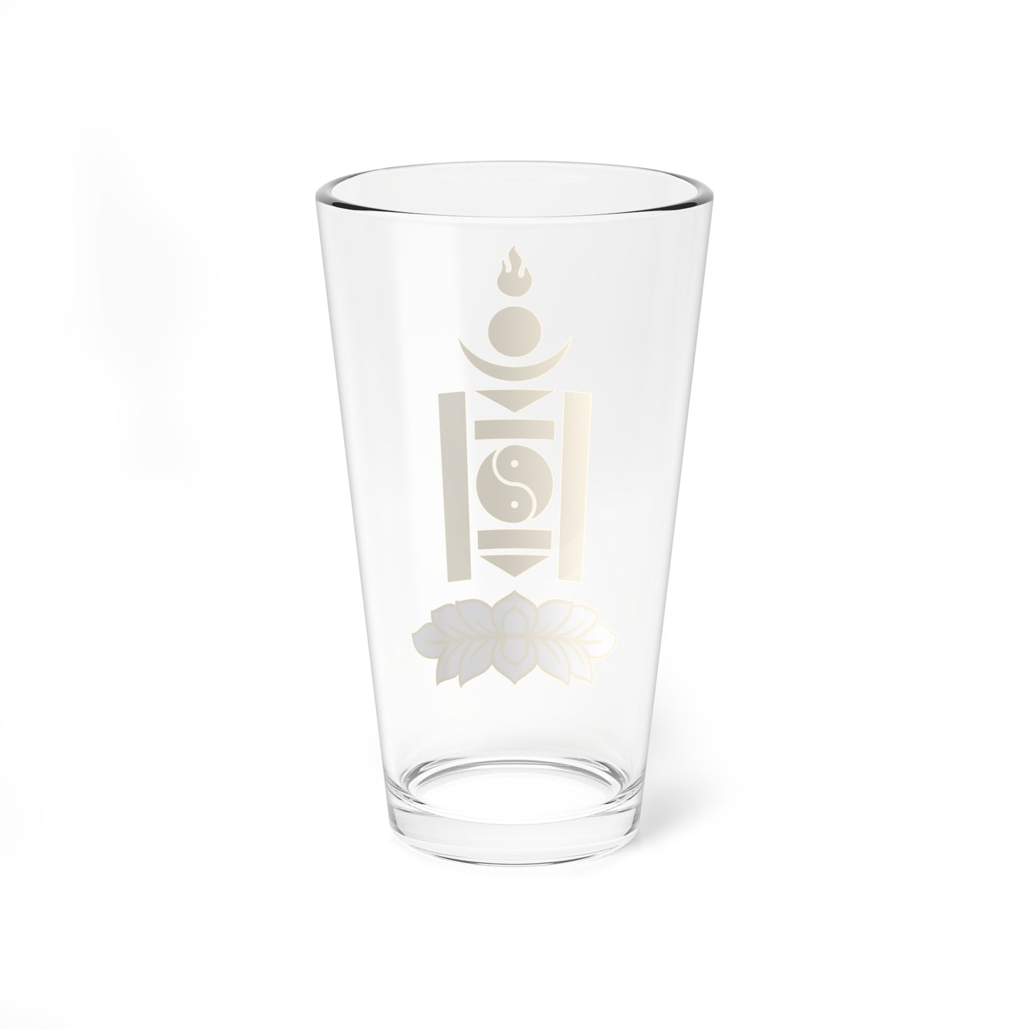 State emblem of Mongolian Peoples Republic 1924-1940 (Mongolia) (Coat of Arms) Pint Glass 16oz