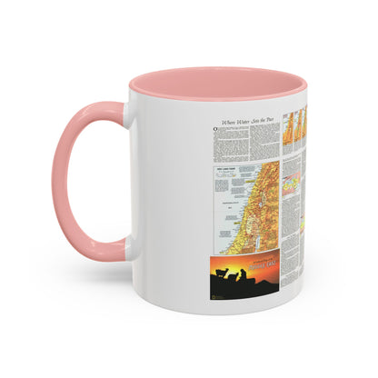 Middle East - The Peoples 2 (1972) (Map) Accent Coffee Mug