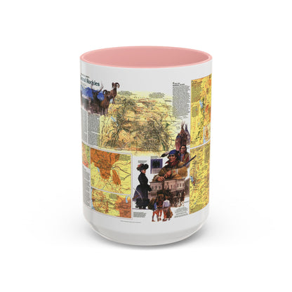 USA - Central Rockies 2 (1984) (Map) Accent Coffee Mug