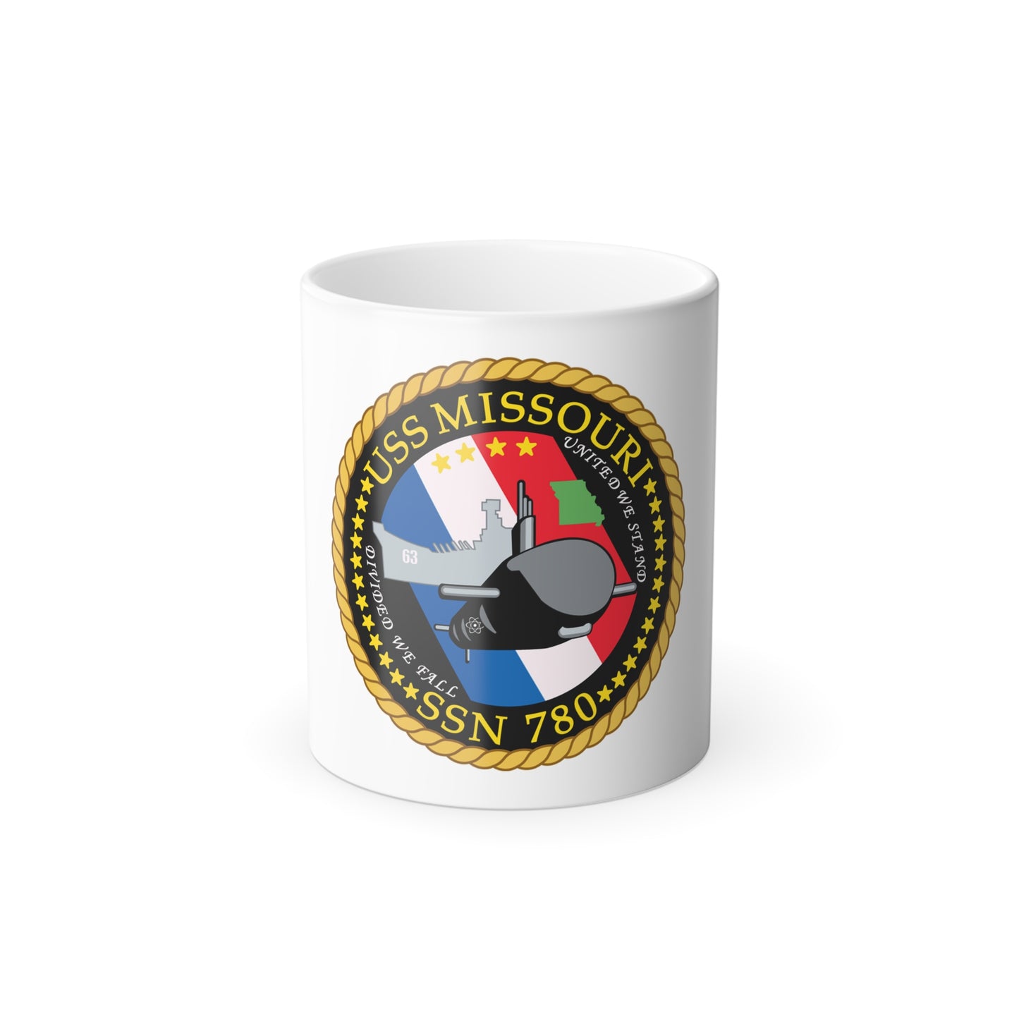 USS Missouri SSN780 (U.S. Navy) Color Changing Mug 11oz
