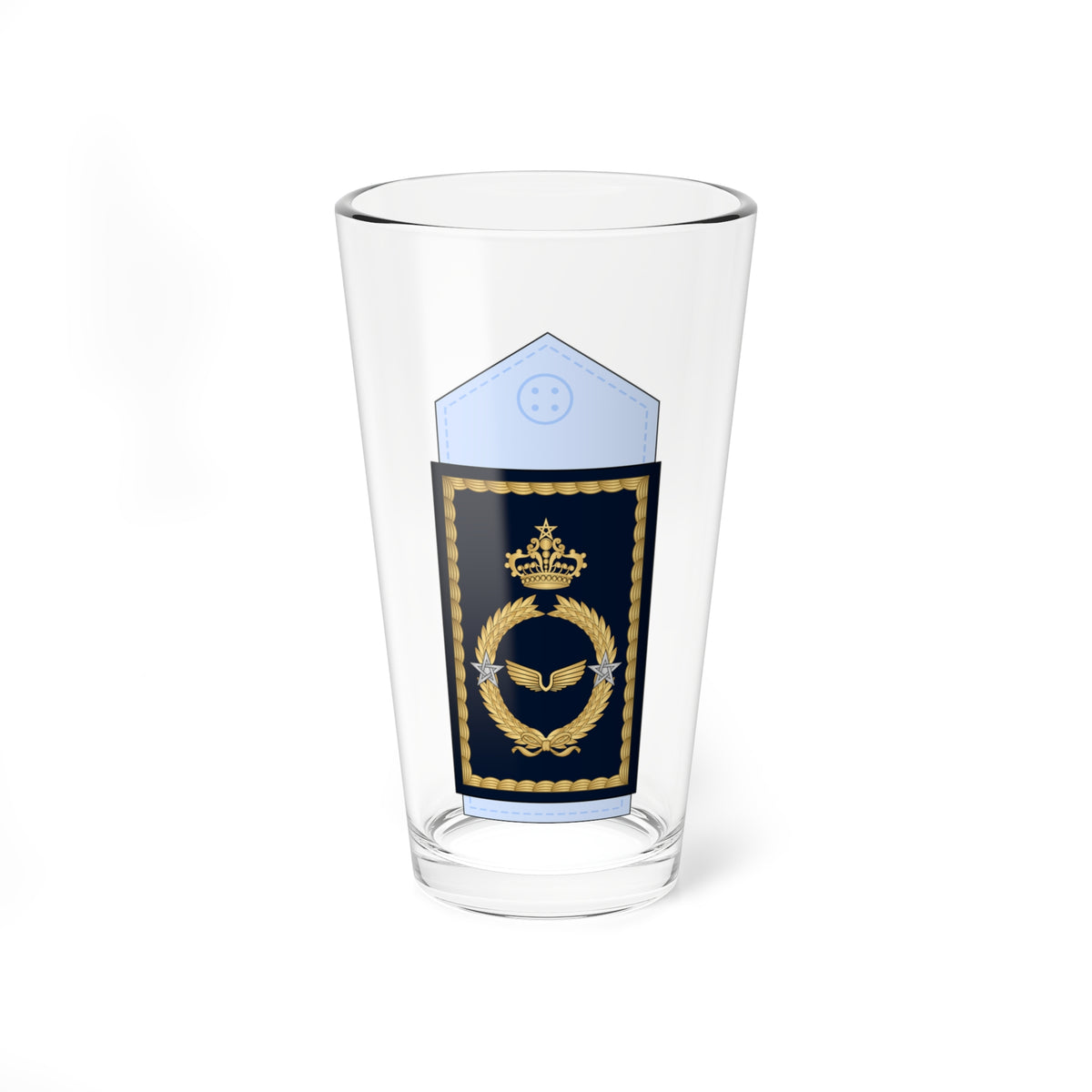16.Moroccan Air Force BG (Morocco) (Military Rank) Pint Glass 16oz