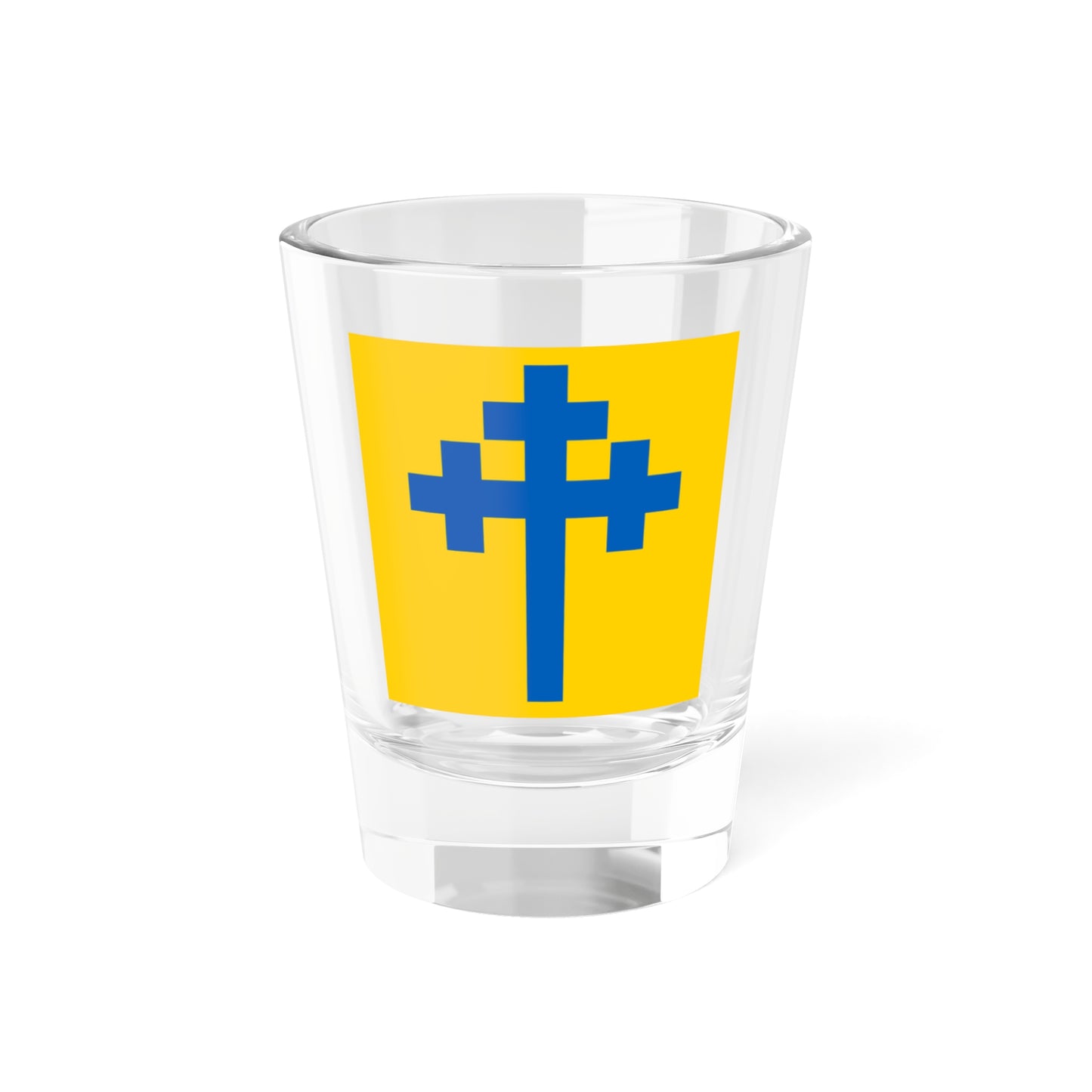 Flag of Koping (Sweden) Shot Glass 1.5oz