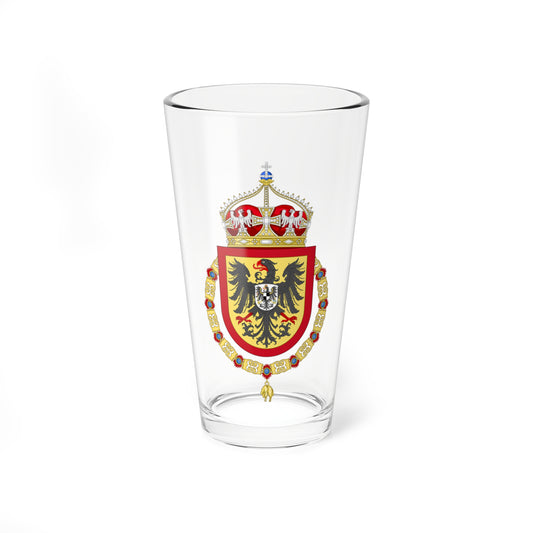 Coat of Arms of Wilhelm German Crown Prince Order of the Golden Fleece Variant (Germany) (Coat of Arms) Pint Glass 16oz