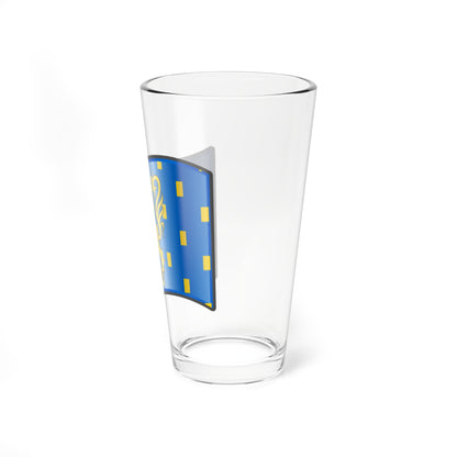 Nuvola Franche-Comte flag (France) Pint Glass 16oz