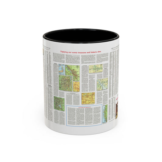 USA - Scenic Treasures and Historic Sites (1966) (Map) Accent Coffee Mug