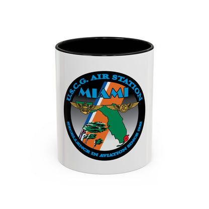 USCG Air Station Miami (U.S. Coast Guard) Accent Coffee Mug