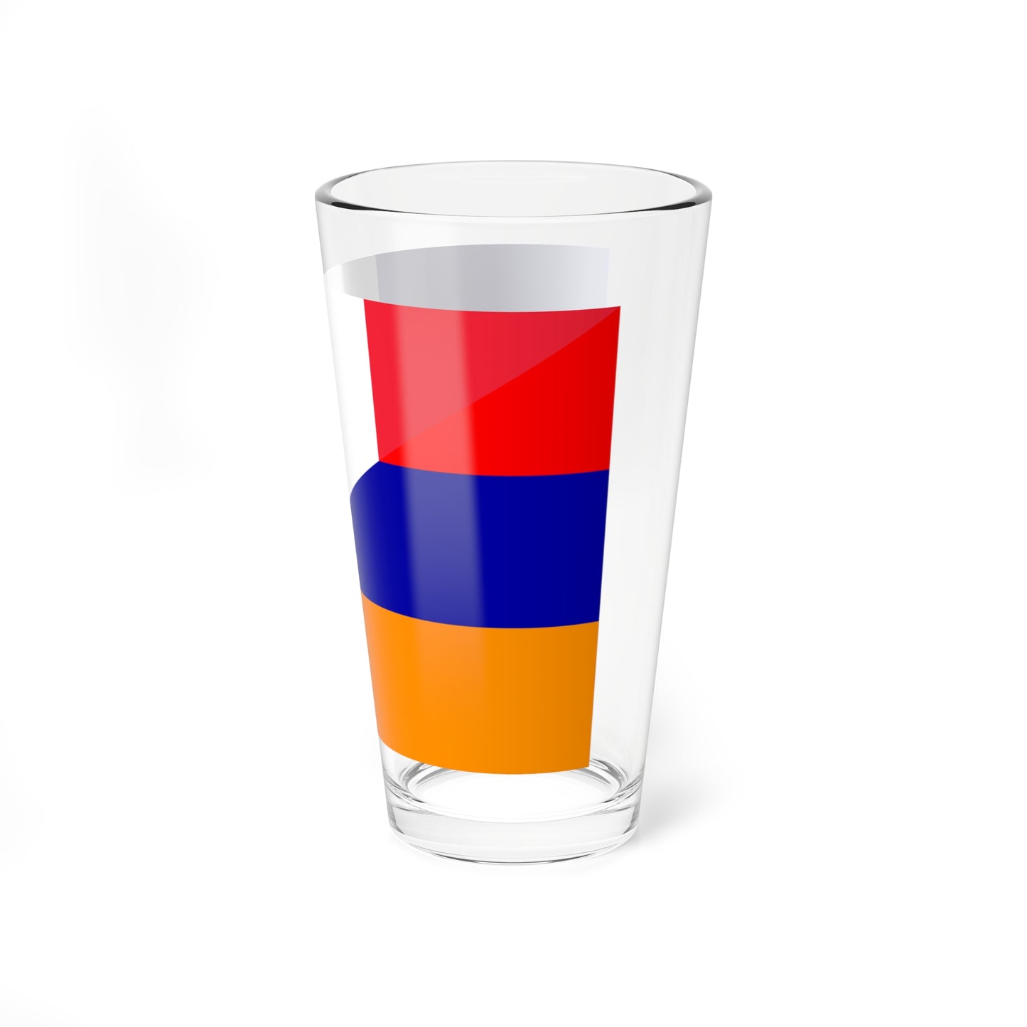 Flag of France and Armenia (Armenia) Pint Glass 16oz