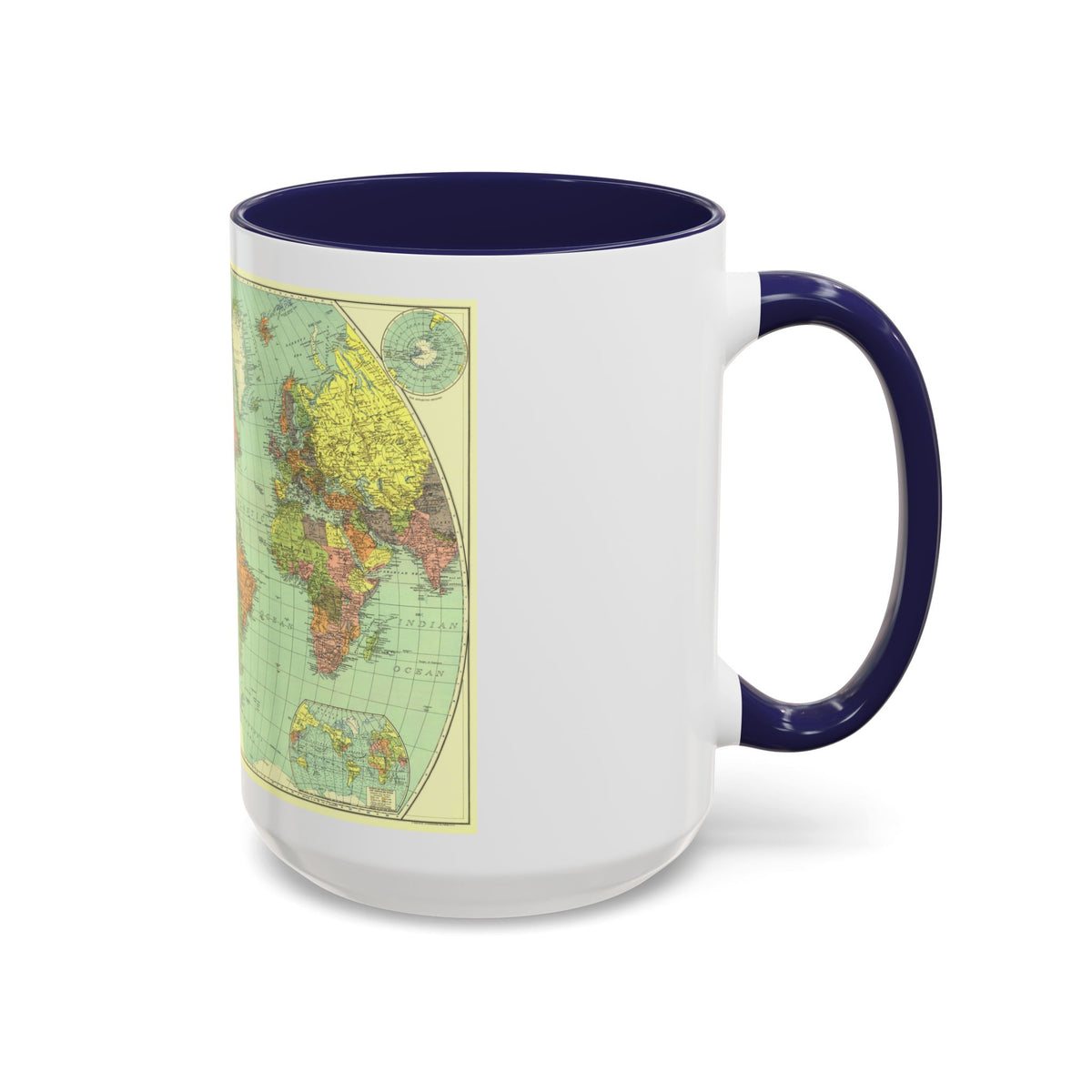 World Map (1932) (Map) Accent Coffee Mug