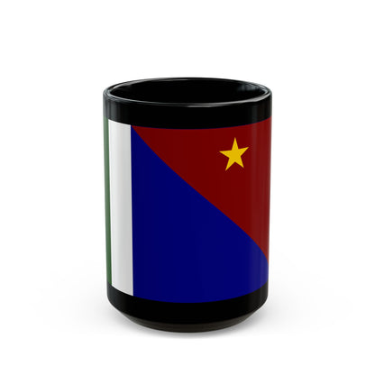 Flag of Milne Bay Papa New Guinea - Black Coffee Mug-15oz-Go Mug Yourself