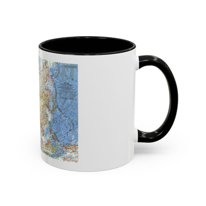 Asia and Adjacent Areas (1959) (Map) Accent Coffee Mug
