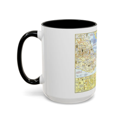 Central America - Archeological Map 1 (1968) (Map) Accent Coffee Mug