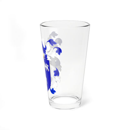 Coat of Arms of William Crowne (United States) (Coat of Arms) Pint Glass 16oz