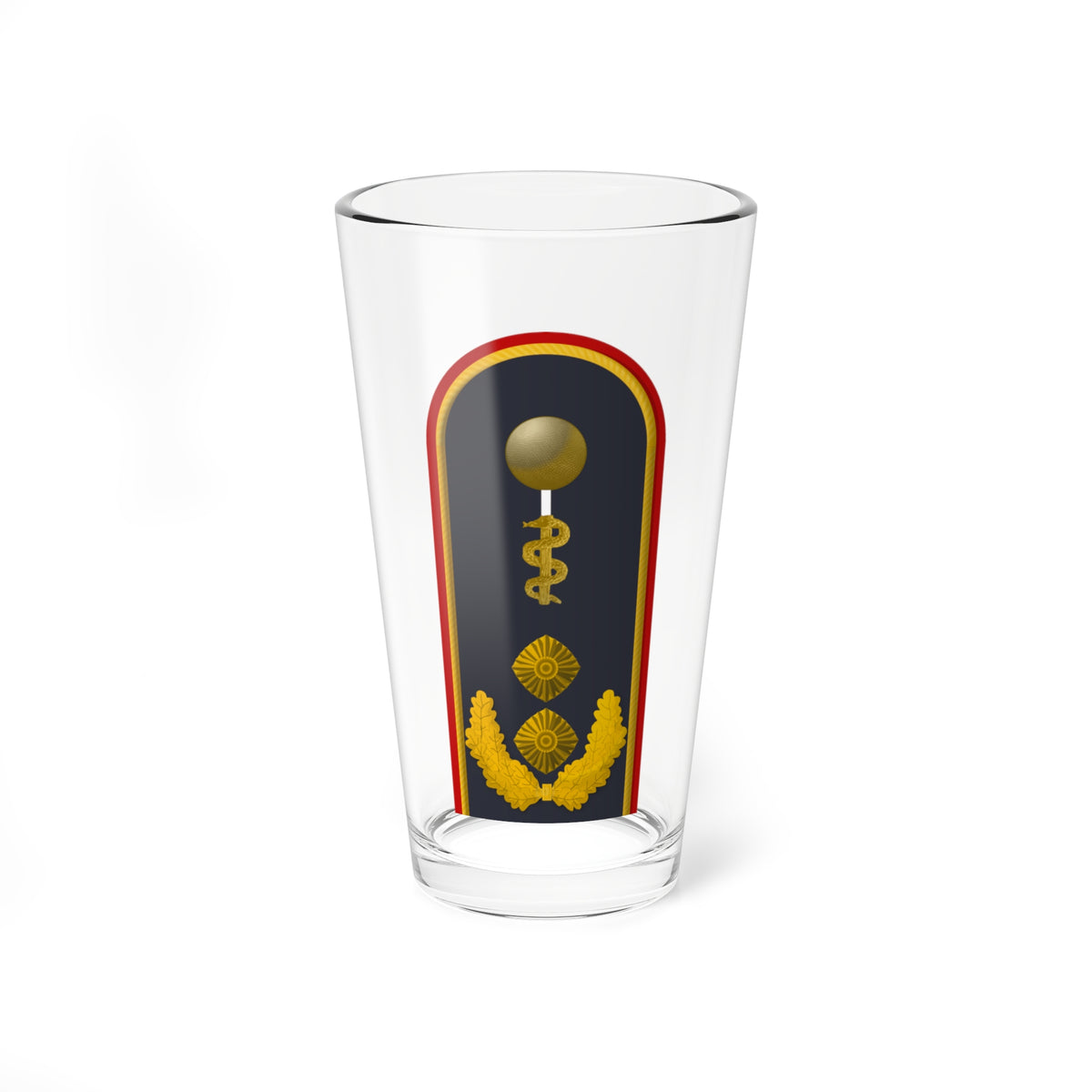 LD B 62b Generalstabsarzt HM L (Military Rank) Pint Glass 16oz